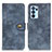 Custodia Portafoglio In Pelle Cover con Supporto A07D per Oppo Reno6 Pro 5G India Blu