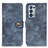 Custodia Portafoglio In Pelle Cover con Supporto A07D per Oppo Reno6 Pro+ Plus 5G Blu