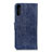 Custodia Portafoglio In Pelle Cover con Supporto A07D per Samsung Galaxy M02 Blu