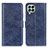 Custodia Portafoglio In Pelle Cover con Supporto A07D per Samsung Galaxy M33 5G Blu