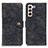 Custodia Portafoglio In Pelle Cover con Supporto A07D per Samsung Galaxy S21 5G Nero