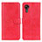 Custodia Portafoglio In Pelle Cover con Supporto A07D per Samsung Galaxy XCover 5 SM-G525F Rosso