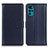 Custodia Portafoglio In Pelle Cover con Supporto A08D per Motorola Moto G22 Blu
