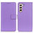 Custodia Portafoglio In Pelle Cover con Supporto A08D per Samsung Galaxy S21 5G Viola