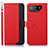 Custodia Portafoglio In Pelle Cover con Supporto A09D per Asus ROG Phone 7 Rosso