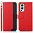 Custodia Portafoglio In Pelle Cover con Supporto A09D per OnePlus Nord 2 5G Rosso