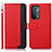 Custodia Portafoglio In Pelle Cover con Supporto A09D per OnePlus Nord N200 5G Rosso