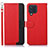 Custodia Portafoglio In Pelle Cover con Supporto A09D per Samsung Galaxy M32 4G Rosso