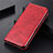 Custodia Portafoglio In Pelle Cover con Supporto A09D per Samsung Galaxy S23 5G Rosso