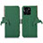 Custodia Portafoglio In Pelle Cover con Supporto A10D per Huawei Honor X6a Verde