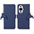 Custodia Portafoglio In Pelle Cover con Supporto A10D per Huawei Nova 11 Blu