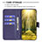 Custodia Portafoglio In Pelle Cover con Supporto B01F per Motorola Moto E20