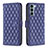 Custodia Portafoglio In Pelle Cover con Supporto B01F per Motorola Moto Edge S30 5G Blu