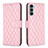 Custodia Portafoglio In Pelle Cover con Supporto B01F per Motorola Moto Edge S30 5G Rosa
