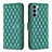Custodia Portafoglio In Pelle Cover con Supporto B01F per Motorola Moto Edge S30 5G Verde