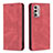 Custodia Portafoglio In Pelle Cover con Supporto B01F per Motorola Moto G Stylus (2022) 4G Rosso