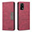 Custodia Portafoglio In Pelle Cover con Supporto B01F per Oppo A74 4G Rosso