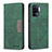 Custodia Portafoglio In Pelle Cover con Supporto B01F per Oppo A94 4G Verde