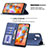Custodia Portafoglio In Pelle Cover con Supporto B01F per Samsung Galaxy A11
