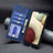 Custodia Portafoglio In Pelle Cover con Supporto B01F per Samsung Galaxy A12 Nacho