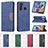 Custodia Portafoglio In Pelle Cover con Supporto B01F per Samsung Galaxy A21