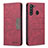 Custodia Portafoglio In Pelle Cover con Supporto B01F per Samsung Galaxy A21 Rosso