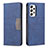 Custodia Portafoglio In Pelle Cover con Supporto B01F per Samsung Galaxy A53 5G Blu