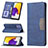 Custodia Portafoglio In Pelle Cover con Supporto B01F per Samsung Galaxy A72 5G