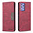 Custodia Portafoglio In Pelle Cover con Supporto B01F per Samsung Galaxy A72 5G Rosso