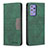 Custodia Portafoglio In Pelle Cover con Supporto B01F per Samsung Galaxy A72 5G Verde
