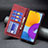 Custodia Portafoglio In Pelle Cover con Supporto B01F per Samsung Galaxy M52 5G