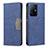 Custodia Portafoglio In Pelle Cover con Supporto B01F per Xiaomi Mi 11T 5G Blu