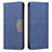 Custodia Portafoglio In Pelle Cover con Supporto B01F per Xiaomi Mi 11X Pro 5G Blu