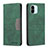 Custodia Portafoglio In Pelle Cover con Supporto B01F per Xiaomi Redmi A2 Verde