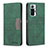 Custodia Portafoglio In Pelle Cover con Supporto B01F per Xiaomi Redmi Note 10 Pro 4G Verde