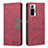 Custodia Portafoglio In Pelle Cover con Supporto B01F per Xiaomi Redmi Note 10 Pro Max Rosso