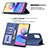 Custodia Portafoglio In Pelle Cover con Supporto B01F per Xiaomi Redmi Note 11 SE 5G