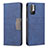Custodia Portafoglio In Pelle Cover con Supporto B01F per Xiaomi Redmi Note 11 SE 5G Blu