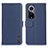 Custodia Portafoglio In Pelle Cover con Supporto B01H per Huawei Honor 50 5G Blu