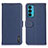 Custodia Portafoglio In Pelle Cover con Supporto B01H per Motorola Moto Edge 20 5G Blu