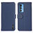 Custodia Portafoglio In Pelle Cover con Supporto B01H per Motorola Moto Edge 20 Pro 5G Blu