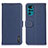 Custodia Portafoglio In Pelle Cover con Supporto B01H per Motorola Moto G22 Blu