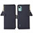 Custodia Portafoglio In Pelle Cover con Supporto B01H per Nokia C12 Pro Blu