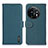 Custodia Portafoglio In Pelle Cover con Supporto B01H per OnePlus 11 5G Verde