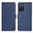 Custodia Portafoglio In Pelle Cover con Supporto B01H per Oppo A53s 5G Blu