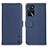 Custodia Portafoglio In Pelle Cover con Supporto B01H per Oppo A54s Blu