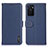 Custodia Portafoglio In Pelle Cover con Supporto B01H per Oppo A55S 5G Blu