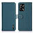 Custodia Portafoglio In Pelle Cover con Supporto B01H per Oppo A74 4G Verde