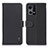 Custodia Portafoglio In Pelle Cover con Supporto B01H per Oppo F21s Pro 4G Nero