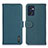 Custodia Portafoglio In Pelle Cover con Supporto B01H per Oppo Find X5 Lite 5G Verde